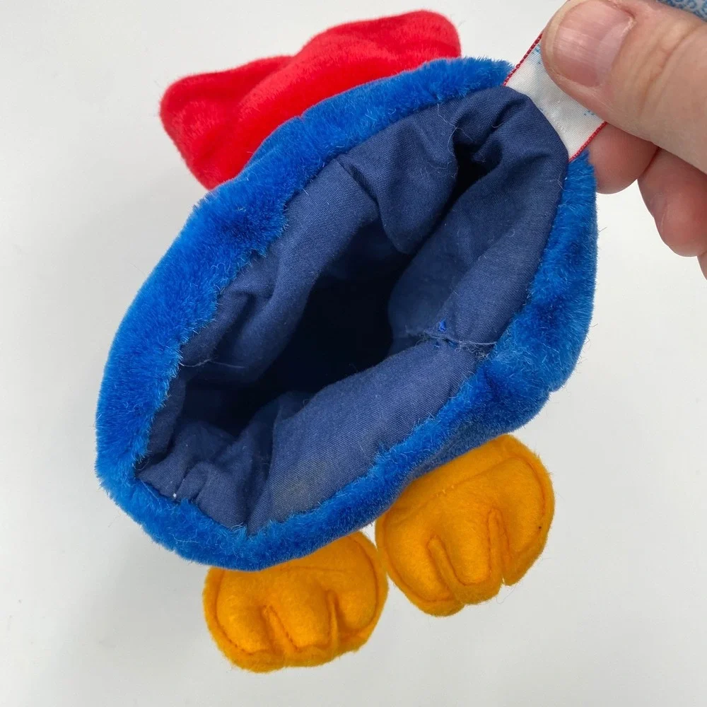Vintage Heartline Parrot Hand Puppet Plush‎ 1986 Korea Bird Blue Kids Toy